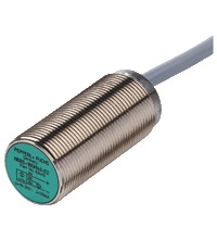 Pepperl&plus;Fuchs Inductive Proximity Metal Barrel Sensor; 18mm; Embeddable; 10-30VDC; NC; NPN; 2m Potted Cable